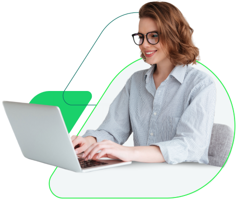 Mulher usando notebook